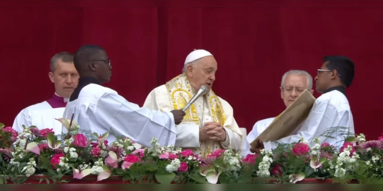Em mensagem de Páscoa, Papa clama por cessar-fogo e libertação de prisioneiros de guerra