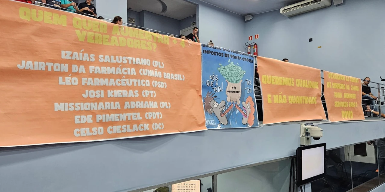 Câmara Municipal rejeita projeto que prevê aumento de vereadores em PG