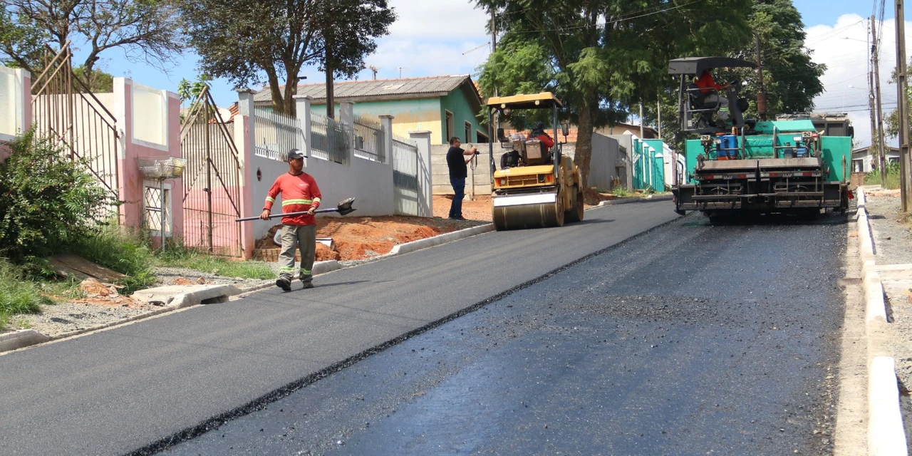 Novas ruas são pavimentadas na Vila Romana em Ponta Grossa