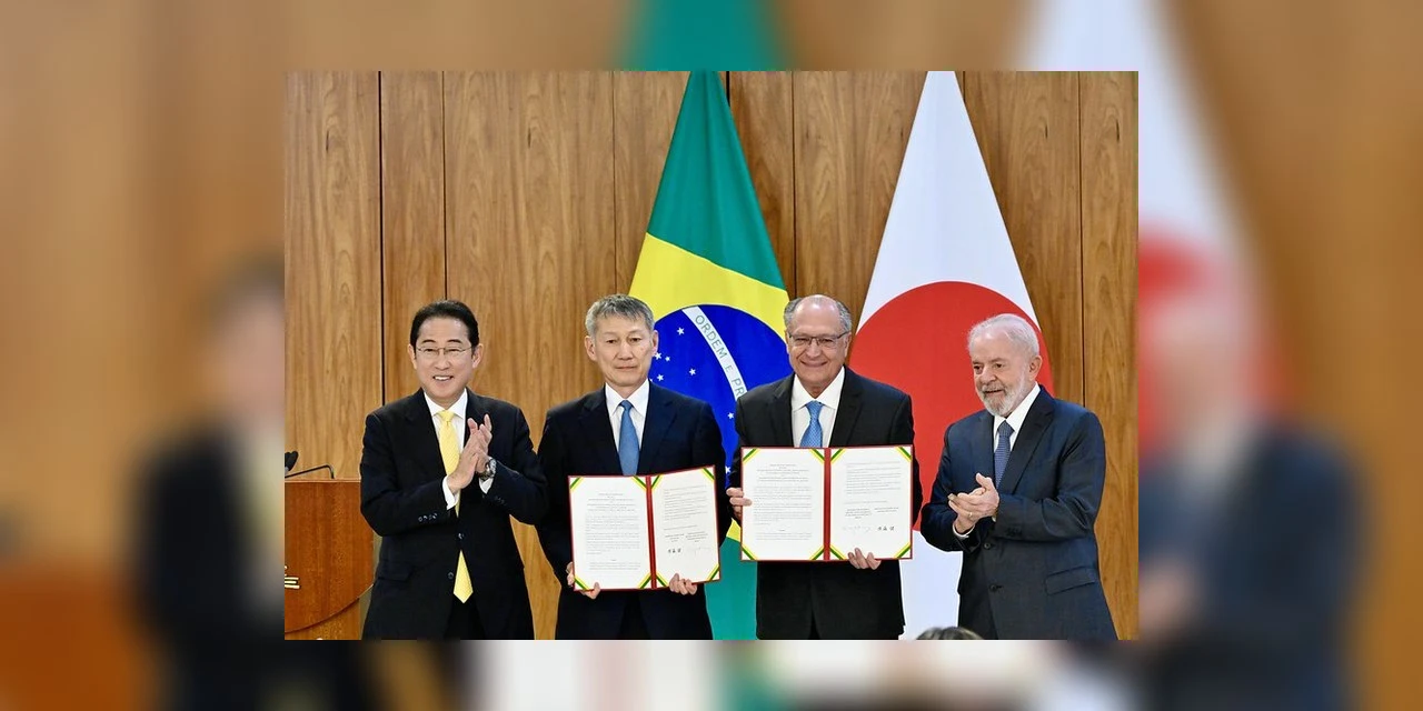 Brasil e Japão assinam acordo de cooperação industrial, com ênfase para a área de economia verde