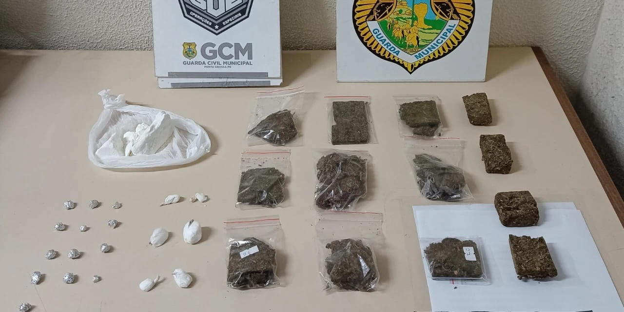 Homem é preso por tráfico de drogas após romper tornozeleira eletrônica em Oficinas