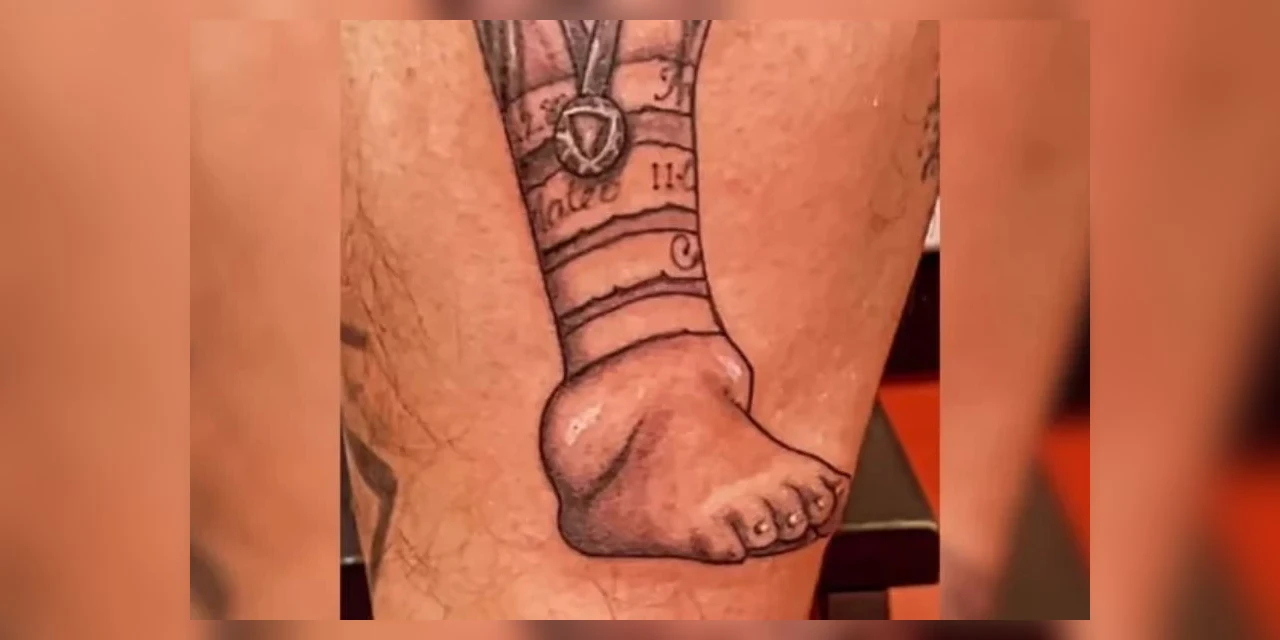 Torcedor tatua tornozelo inchado de Messi após conquista da Copa América; confira