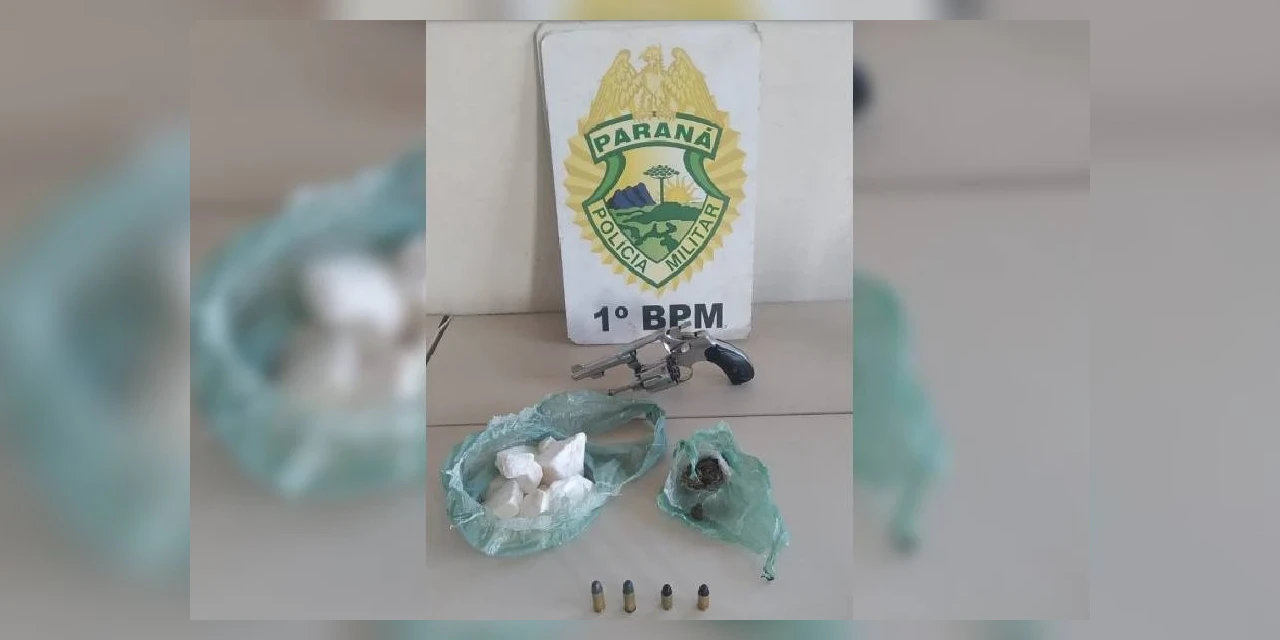 Denúncias levam PM a apreender arma, munição e drogas em Oficinas