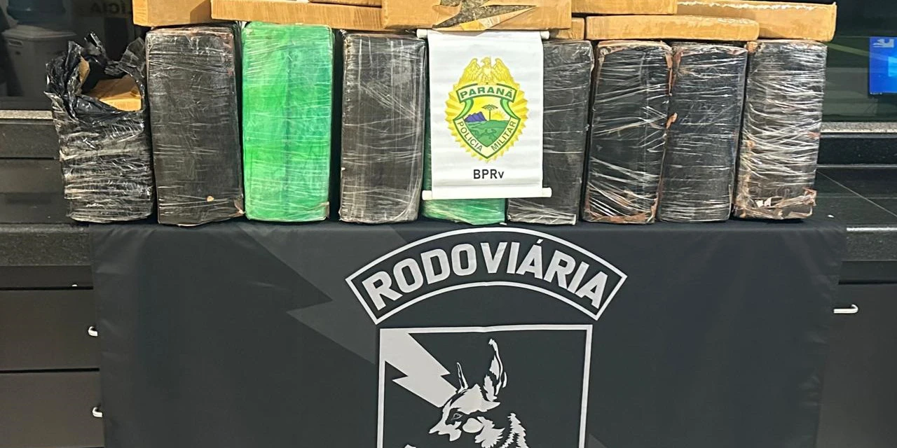 Polícia Militar apreende mais de 200 quilos de maconha em cidade do Paraná