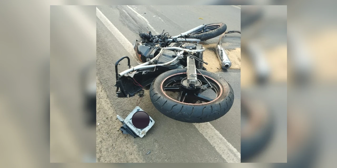 Motociclista fica gravemente ferido após colidir com caminhão na PR-160 em Telêmaco Borba