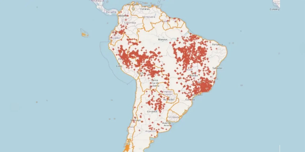 Brasil concentra 71,9% das queimadas na América do Sul nas últimas 48h