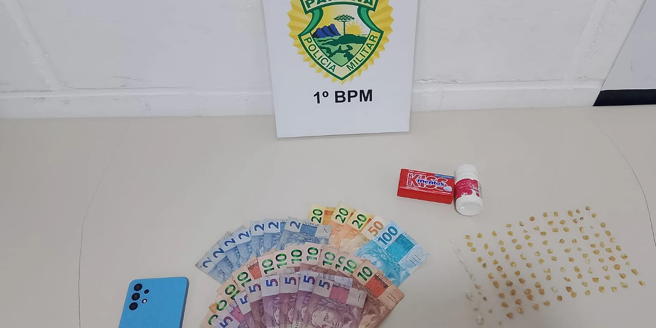 Suspeito de homicídio é preso em Castro portando pedras de crack