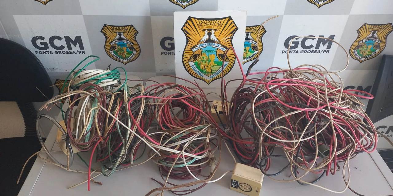Furto de fios é interrompido pela Guarda Municipal de PG