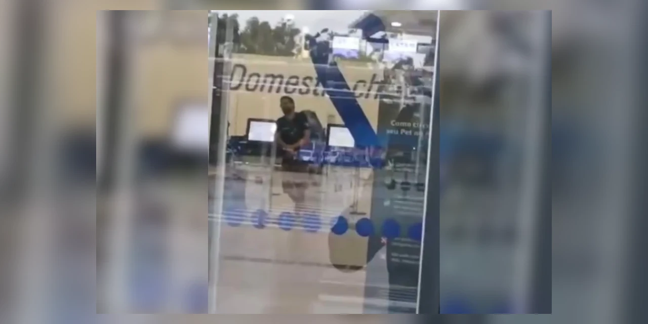 Policial armado fecha check-in em aeroporto de Fortaleza e exige voo; veja o vídeo