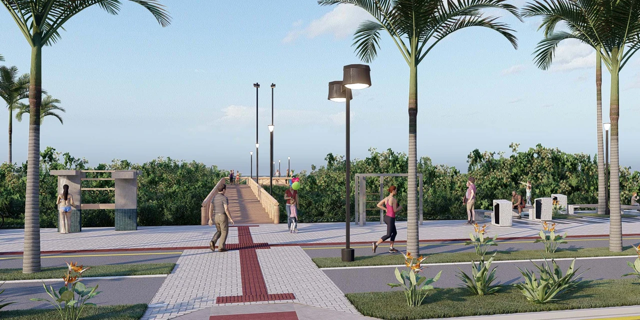 Nova orla de Pontal prevê sistema de drenagem robusto e ampliação da cobertura vegetal