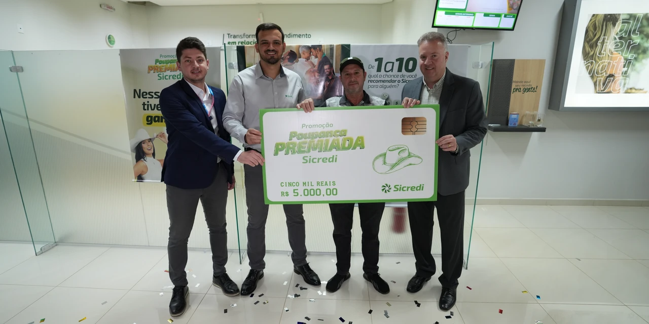 Poupança Premiada Sicredi sai para Ipiranga