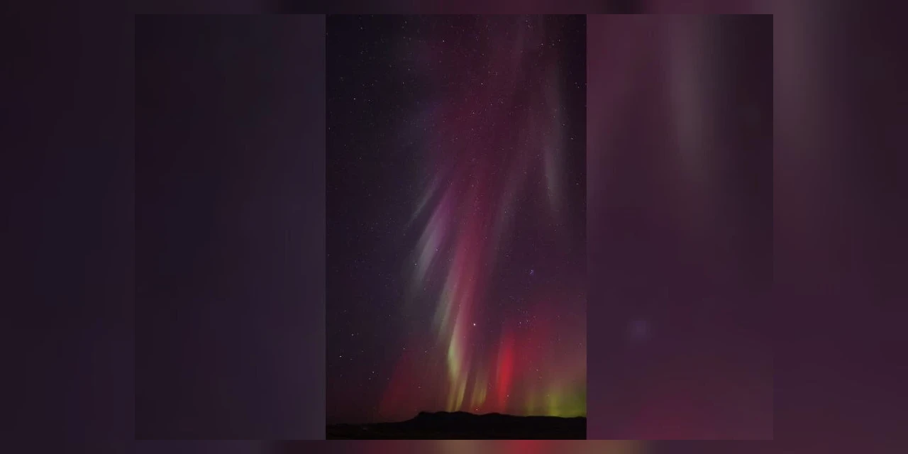 Curitibano registra aurora boreal raríssima na Islândia; confira