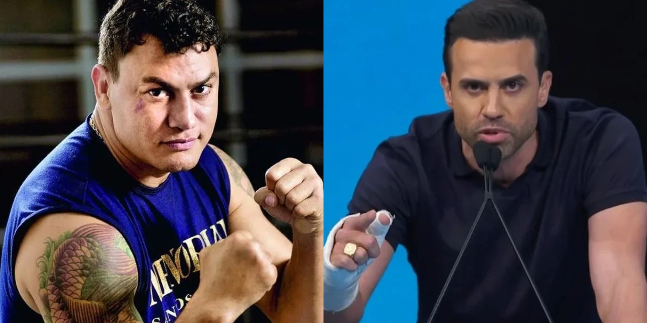 Popó desafia Marçal para luta de boxe: "Se você for homem suficiente para assumir suas palavras, sobe aqui no ringue"