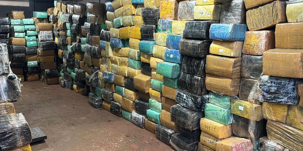 Polícia Civil do Paraná apreende 11 toneladas de maconha em Foz do Iguaçu