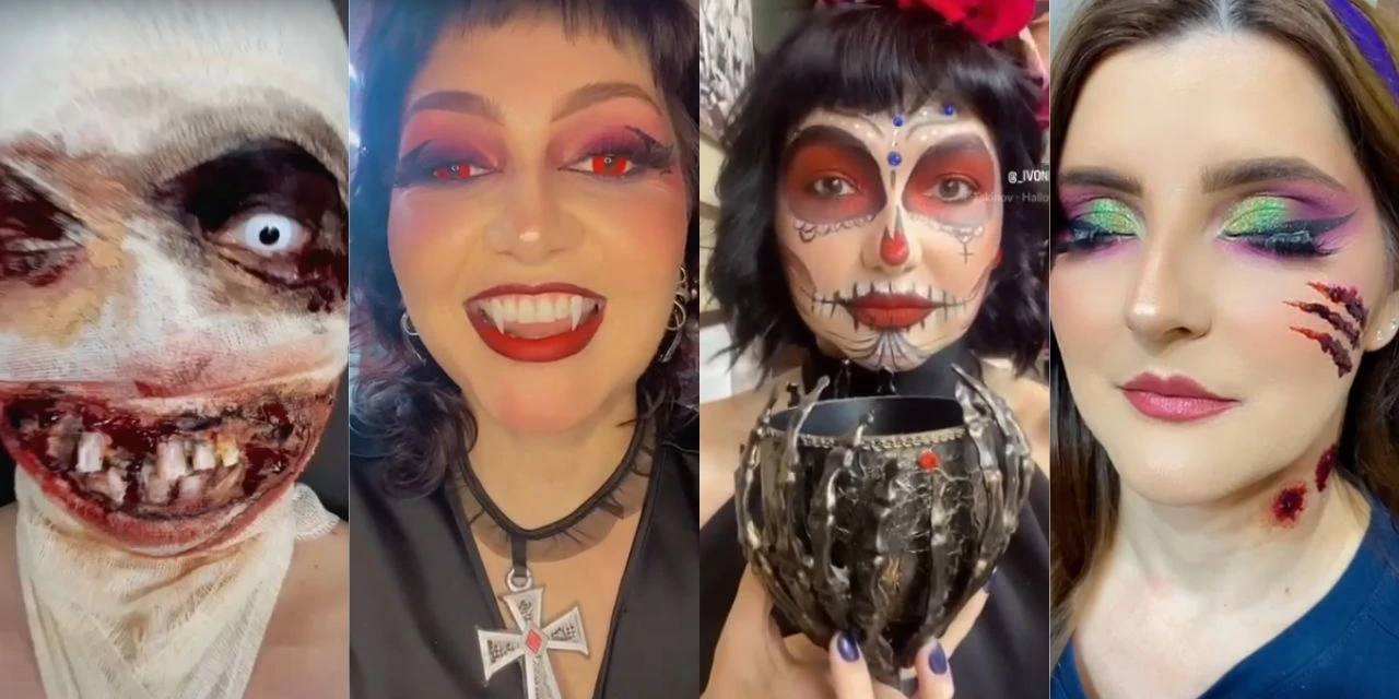 Maquiadora de PG viraliza nas redes sociais com trabalhos de Halloween