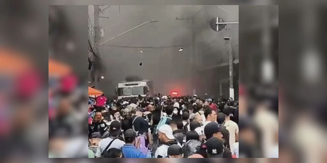 Vídeo: incêndio de grandes proporções atinge shopping no Brás em SP