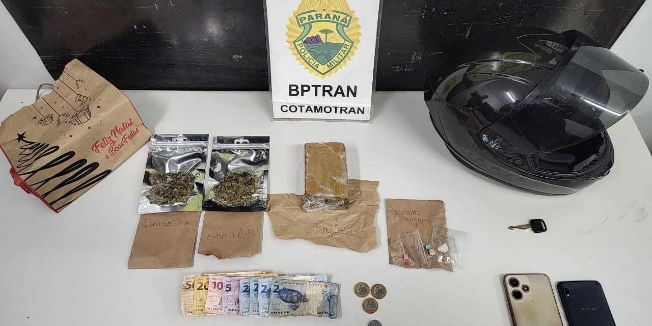 Condutor sem CNH é detido com drogas durante blitz