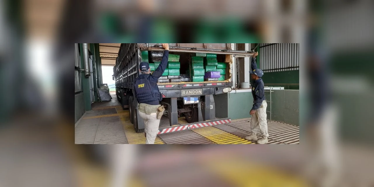 Lanterna de carreta danificada resulta em apreensão de quase 2 toneladas de maconha