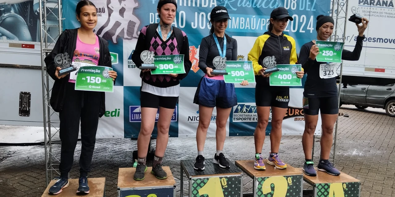 Atleta vencedora da Corrida Verão Sul 2024 fica em 1º lugar na Corrida de Imbaú