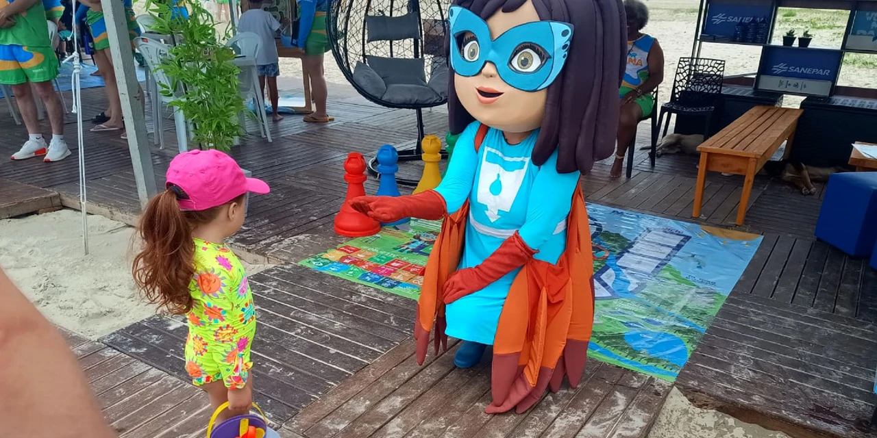 Sanepar leva ao Litoral atividades educativas sobre saneamento e sustentabilidade