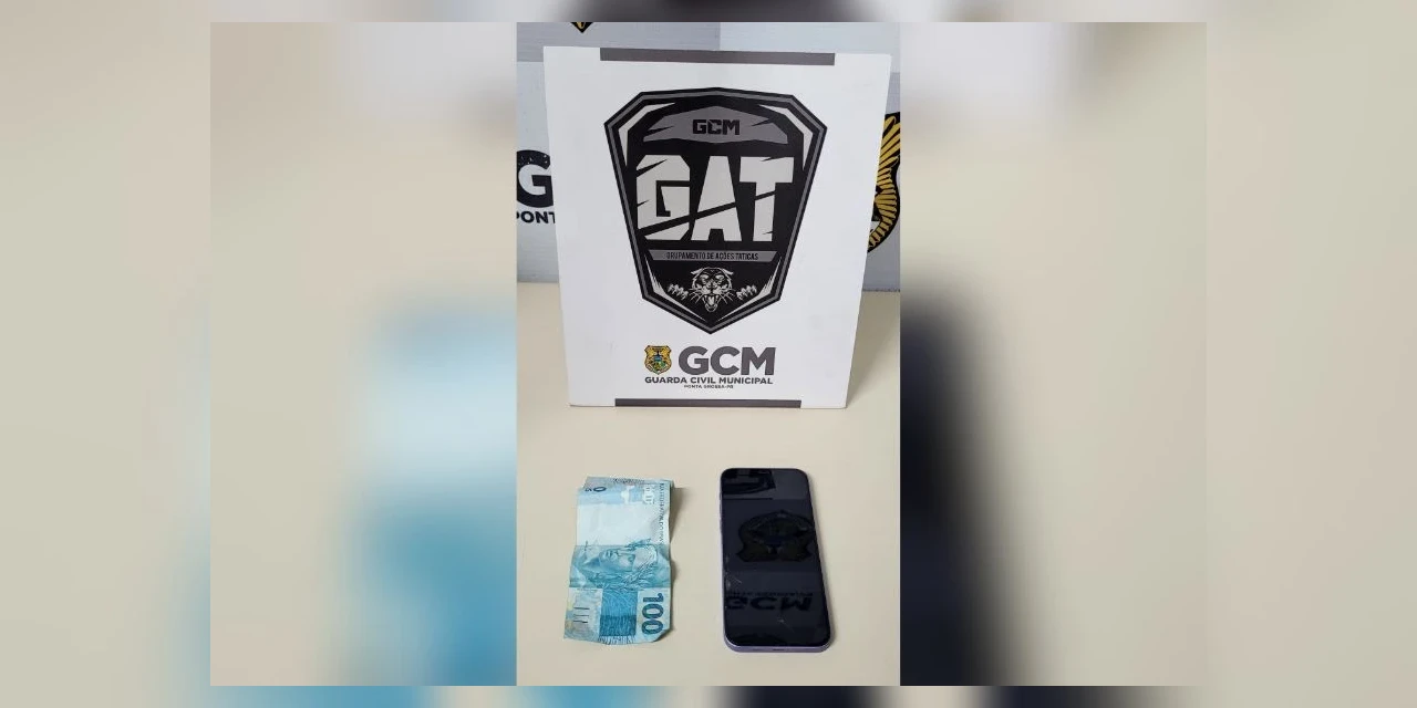 Mulher é assaltada no Centro de PG e Guarda Municipal captura suspeito