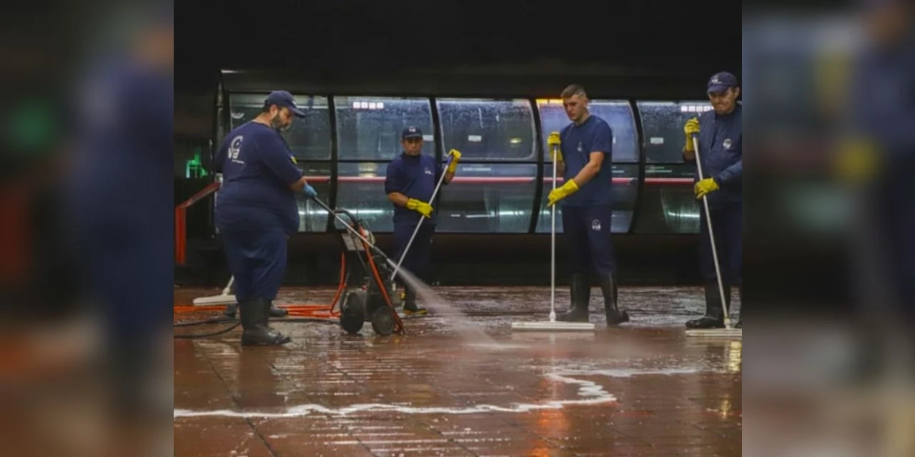 Eduardo Pimentel determina ampliação dos trabalhos de manutenção e faxina geral diariamente nos terminais de Curitiba