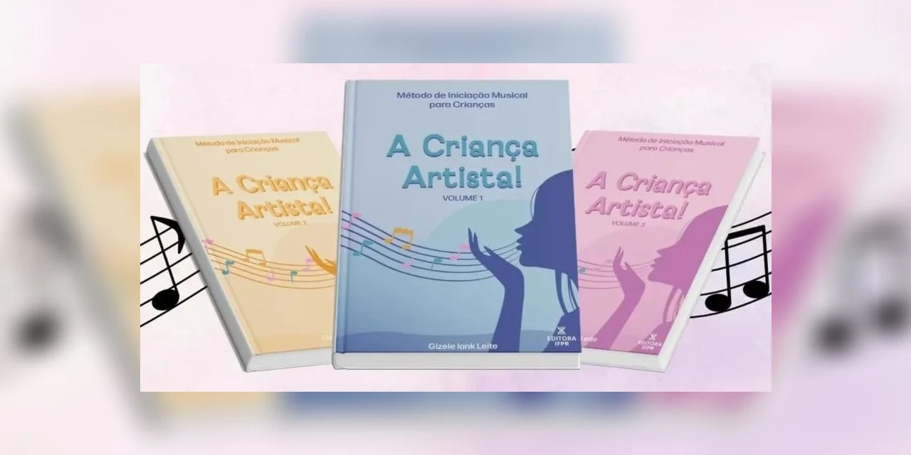 Professora de PG lança coleção de livros de musicalização infantil