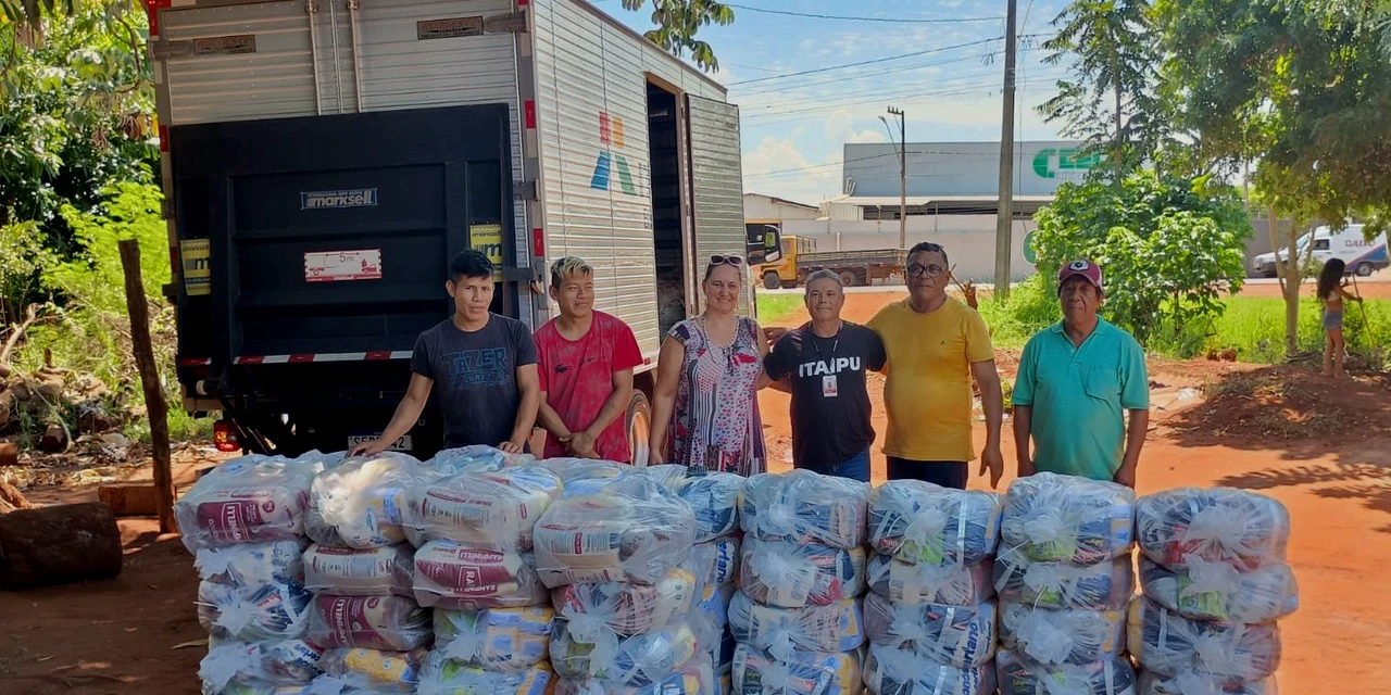 Itaipu apoia distribuição de alimentos para comunidades indígenas da região Oeste