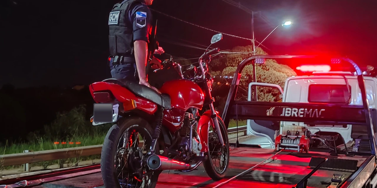 Adolescente é flagrado enquanto conduzia moto ao redor do Lago de Olarias