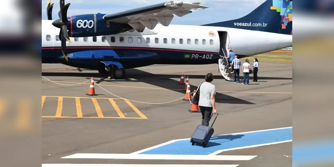 Azul começa a operar voos entre Curitiba e Guarapuava no próximo dia 10