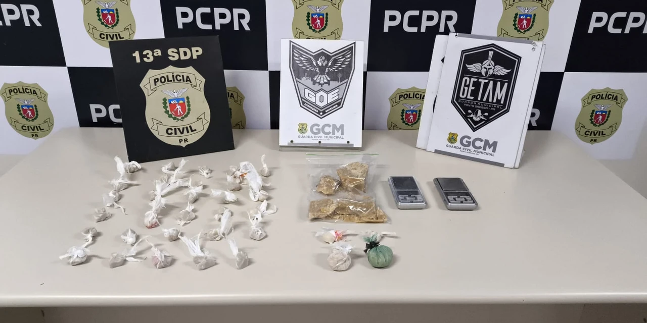 Operação desmantela depósito de drogas em Ponta Grossa