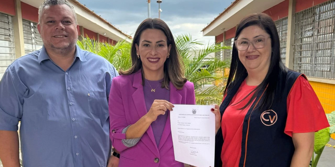 Deputada Mabel indica R$ 200 mil para colégios estaduais de Carambeí