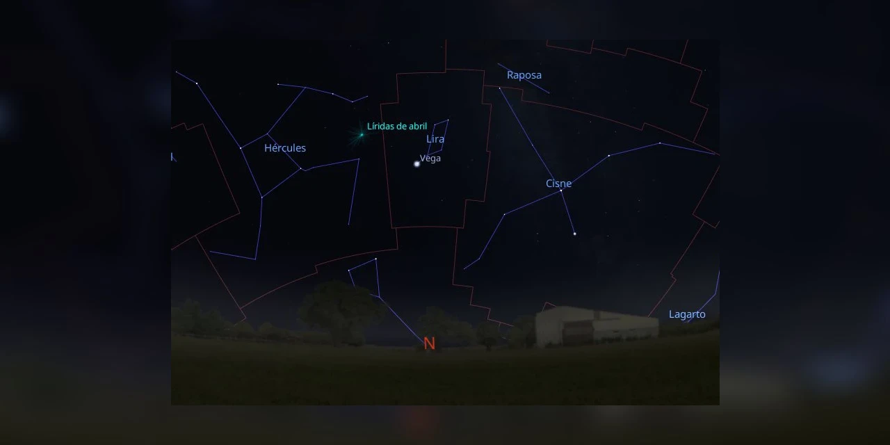 Chuva de meteoros Líridas poderá ser vista na madrugada de 22 de abril no Paraná