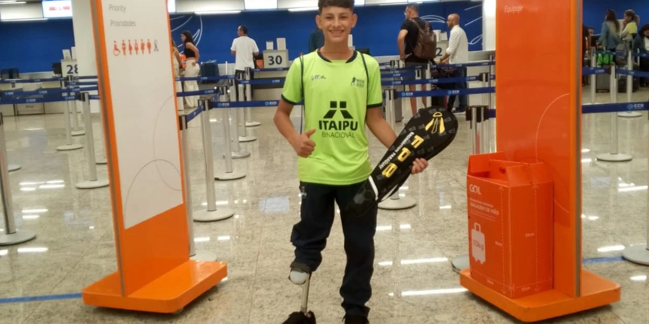 Aluno de projeto da Itaipu é medalha de ouro em campeonato de parabadminton