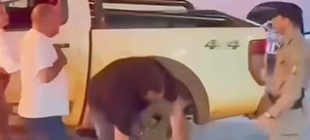 Vídeo: Motorista parte para cima de PM e é nocauteado