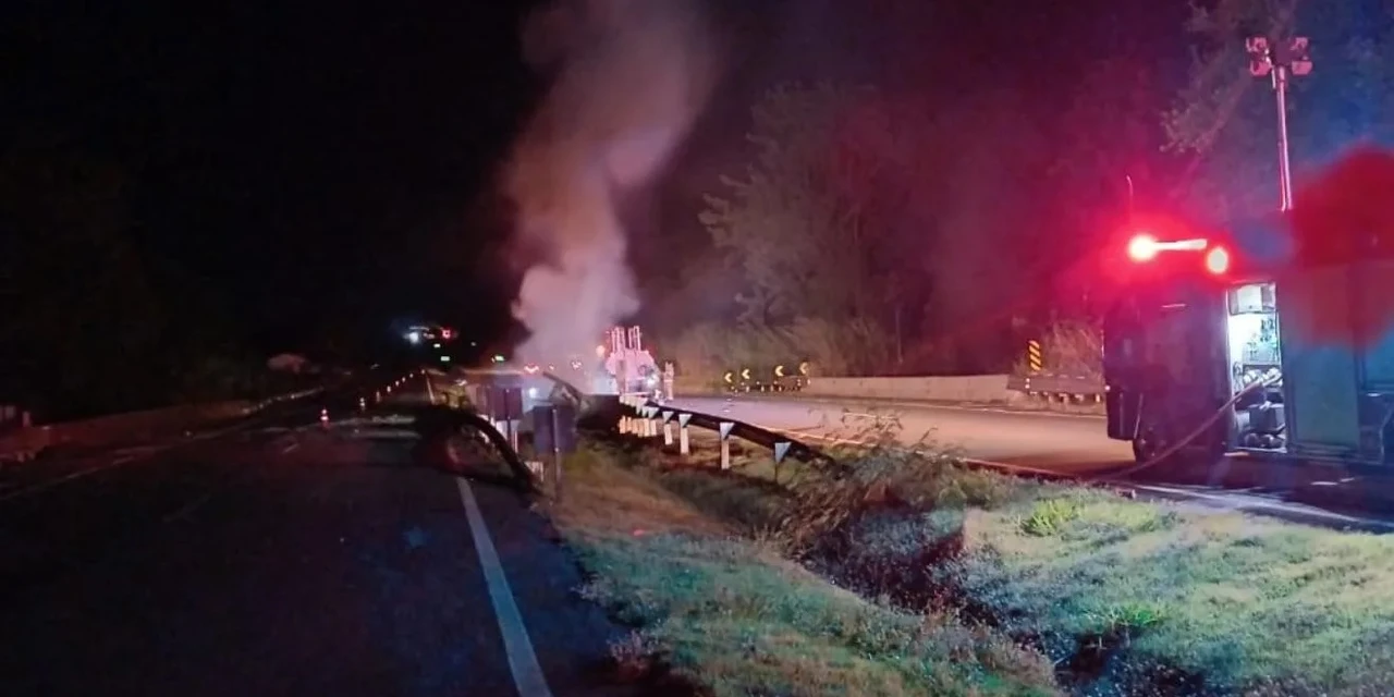 Vídeo: Caminhão-tanque cai de ponte na BR-369 e motorista morre em explosão