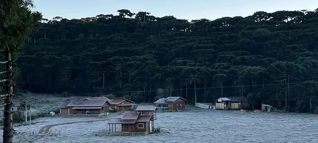 Cidade catarinense registra sensação térmica de -29ºC