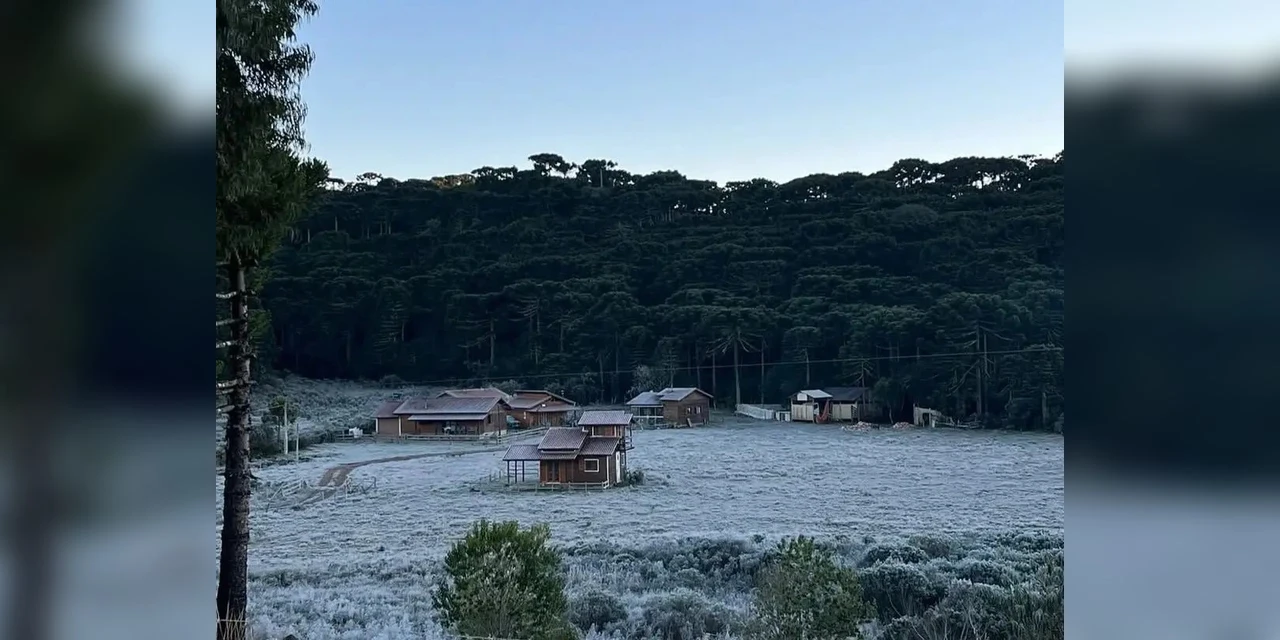 Cidade catarinense registra sensação térmica de -29ºC