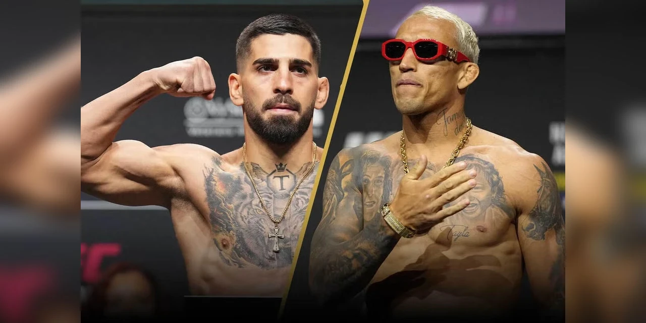 Duelo de titãs entre Charles Oliveira e Ilia Topuria agita a noite do UFC 317
