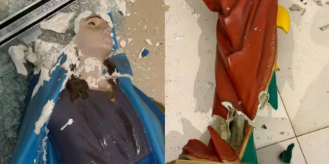 Suspeito de invadir igreja e destruir imagens de santos é preso no Paraná