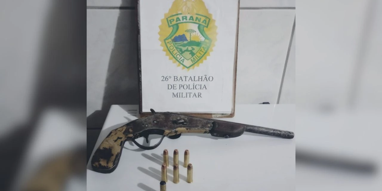 PMPR prende homem por ameaça e posse de munição de uso restrito
