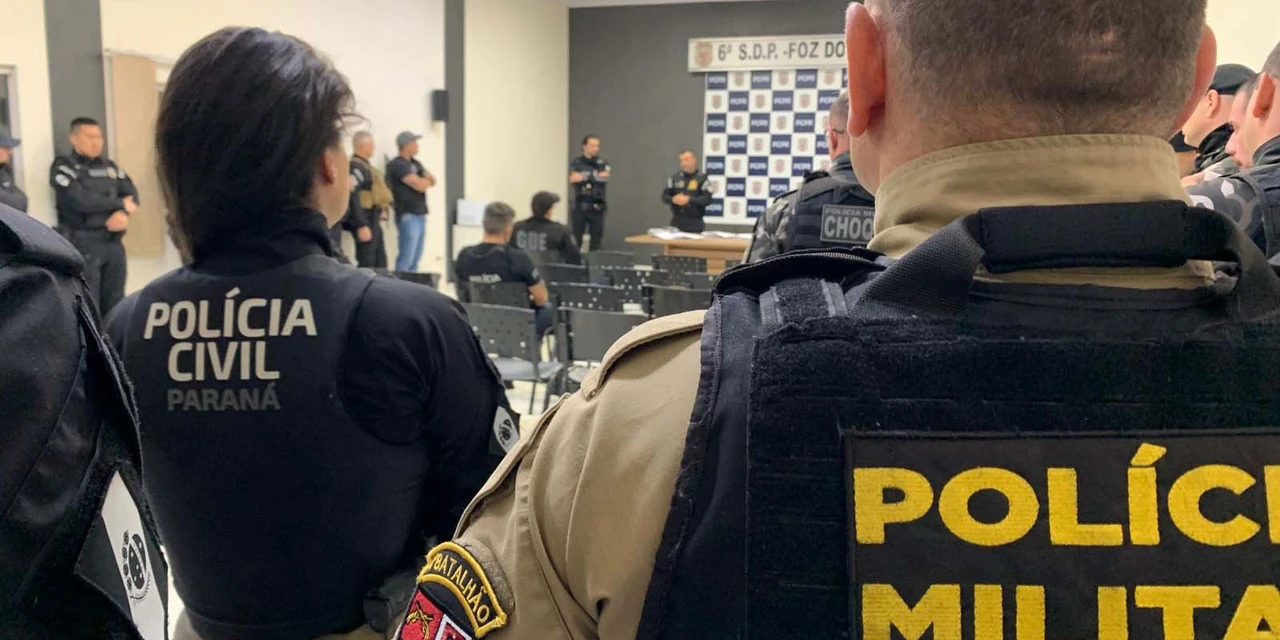 Ação conjunta prende cinco pessoas durante operação contra grupo criminoso no PR