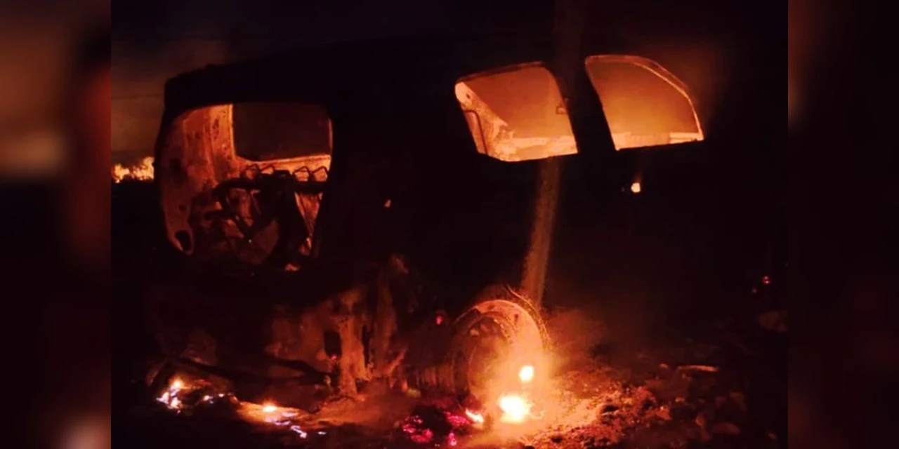 Vendedor encontra carro em chamas após 'test-drive' em cidade do Paraná