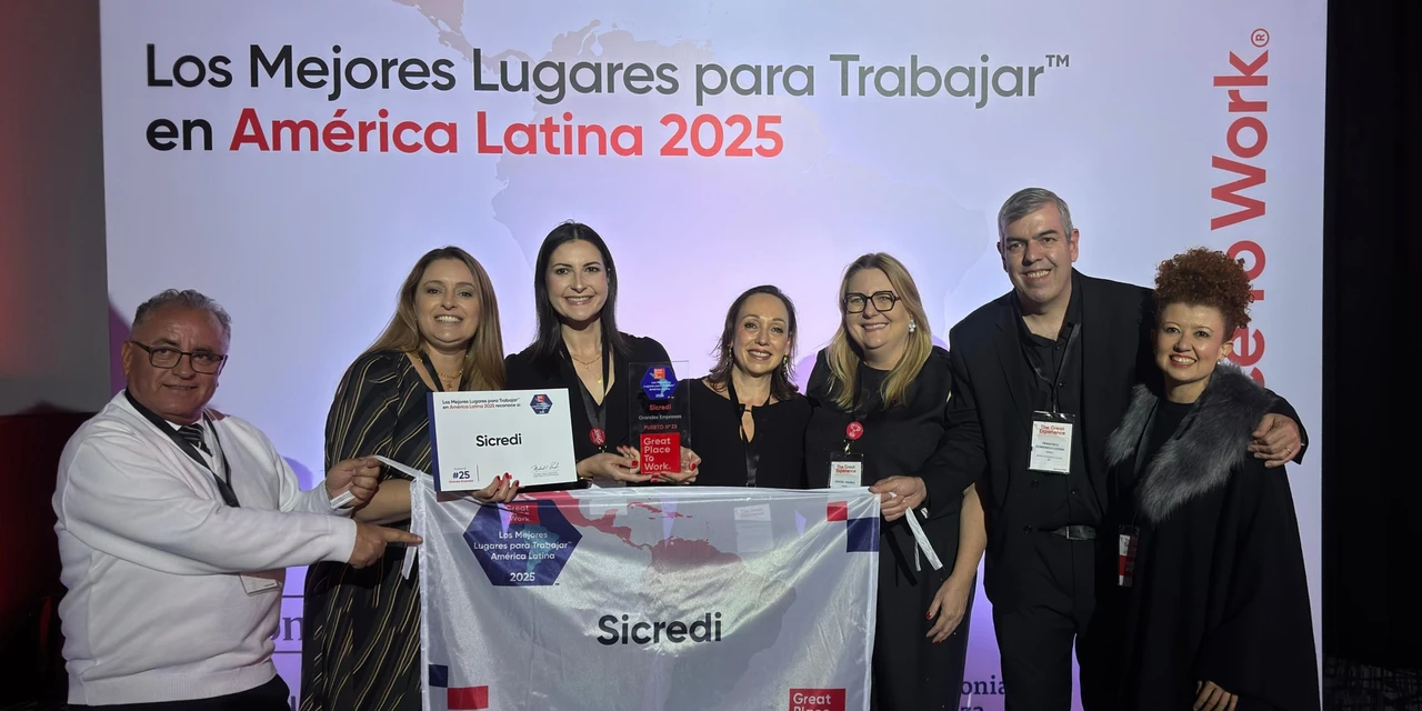 Sicredi é reconhecido como uma das Melhores Empresas para Trabalhar na América Latina pelo GPTW LATAM 2025