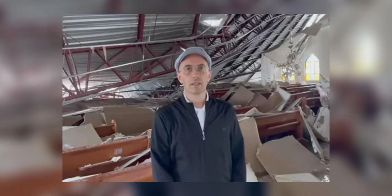 Paróquia de Castro se manifesta após telhado desabar por conta de temporal