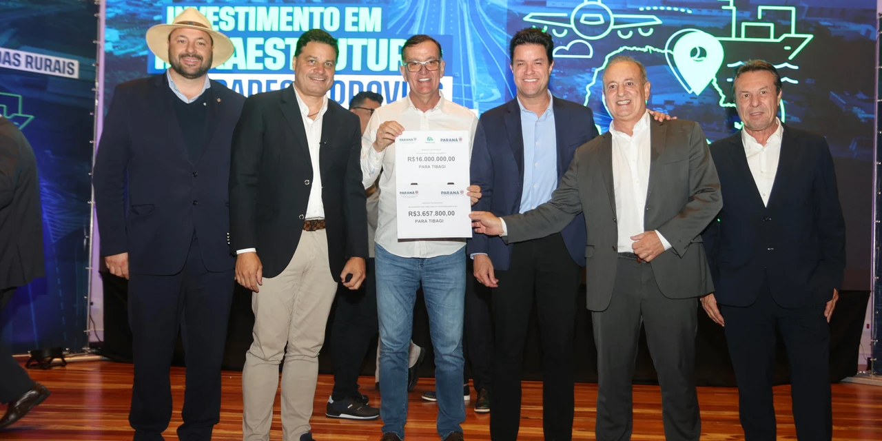 Tibagi recebe R$ 20 milhões em recursos para infraestrutura e maquinários