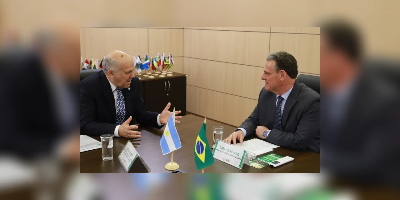 Ministro da Agricultura do Brasil reforça cooperação com secretário da Agricultura da Argentina