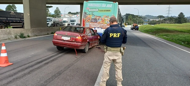 Colisão na BR 376 deixa 4 vítimas em São José dos Pinhais