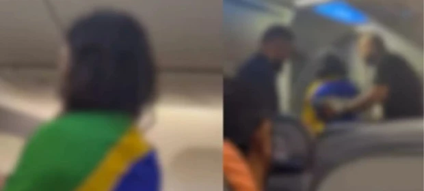 Bolsonarista é expulsa de avião após dizer que não viaja com petista: 'aliciador, abusador e assediador'