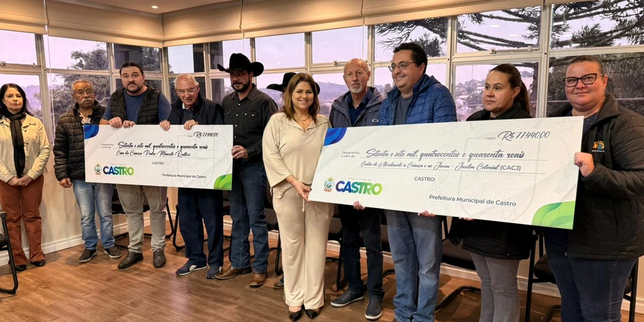 Festa do Peão de Castro arrecada mais de R$ 150 mil para instituições que acolhem crianças e adolescentes